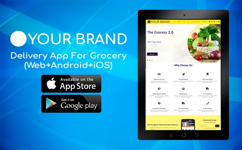 Delivery App For Grocery (Web+Android+iOS)